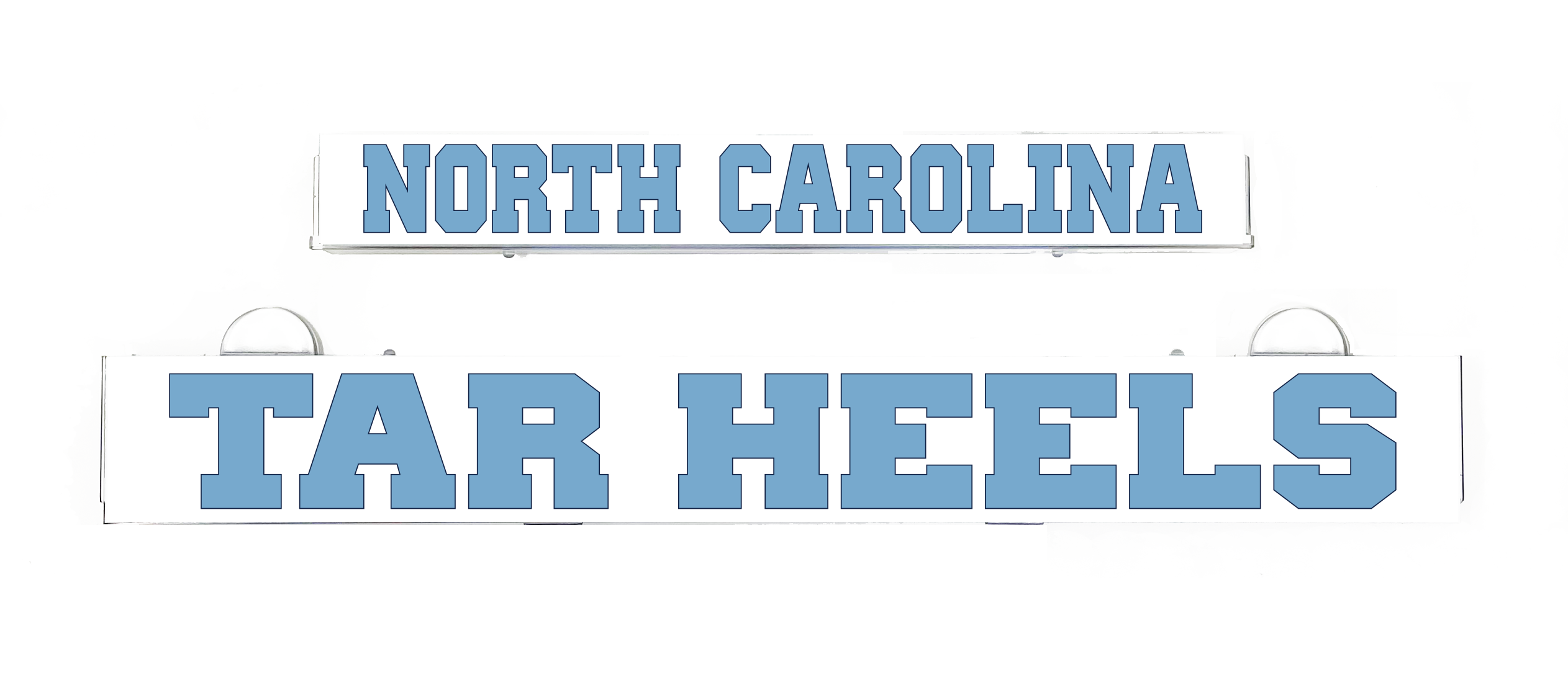 NORTH CAROLINA TAR HEELS LumiSign insert with blue lettering and white accents