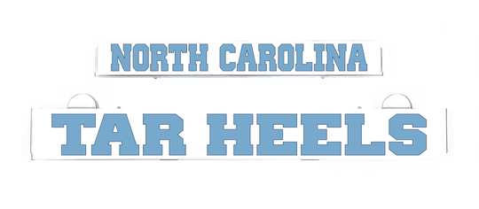 NORTH CAROLINA TAR HEELS LumiSign insert with blue lettering and white accents