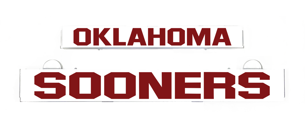 OKLAHOMA SOONERS Inserts for LumiSign (Frame Not Included)