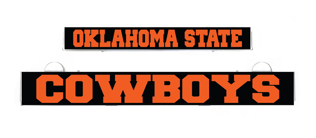 OKLAHOMA STATE Cowboys LumiSign insert logo backing, orange and black lettering