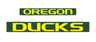OREGON DUCKS LumiSign insert: OREGON and DUCKS text on green in yellow and lime.