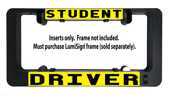 LumiSign Driver insert panel with black housing, inserts only; frame not included