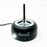 Black Renny Jr phone ringer base with top ring speaker and antenna on white background
