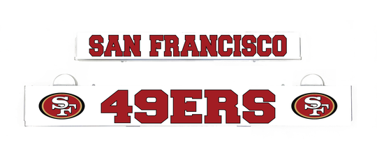 San Francisco 49ers LumiSign insert panel with SAN FRANCISCO and 49ERS text