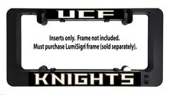 Black LumiSign frame with UCF Knights insert slot, inserts only