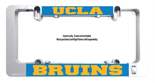 UCLA Bruins light insert set for LumiSign with blue and yellow UCLA and Bruins text