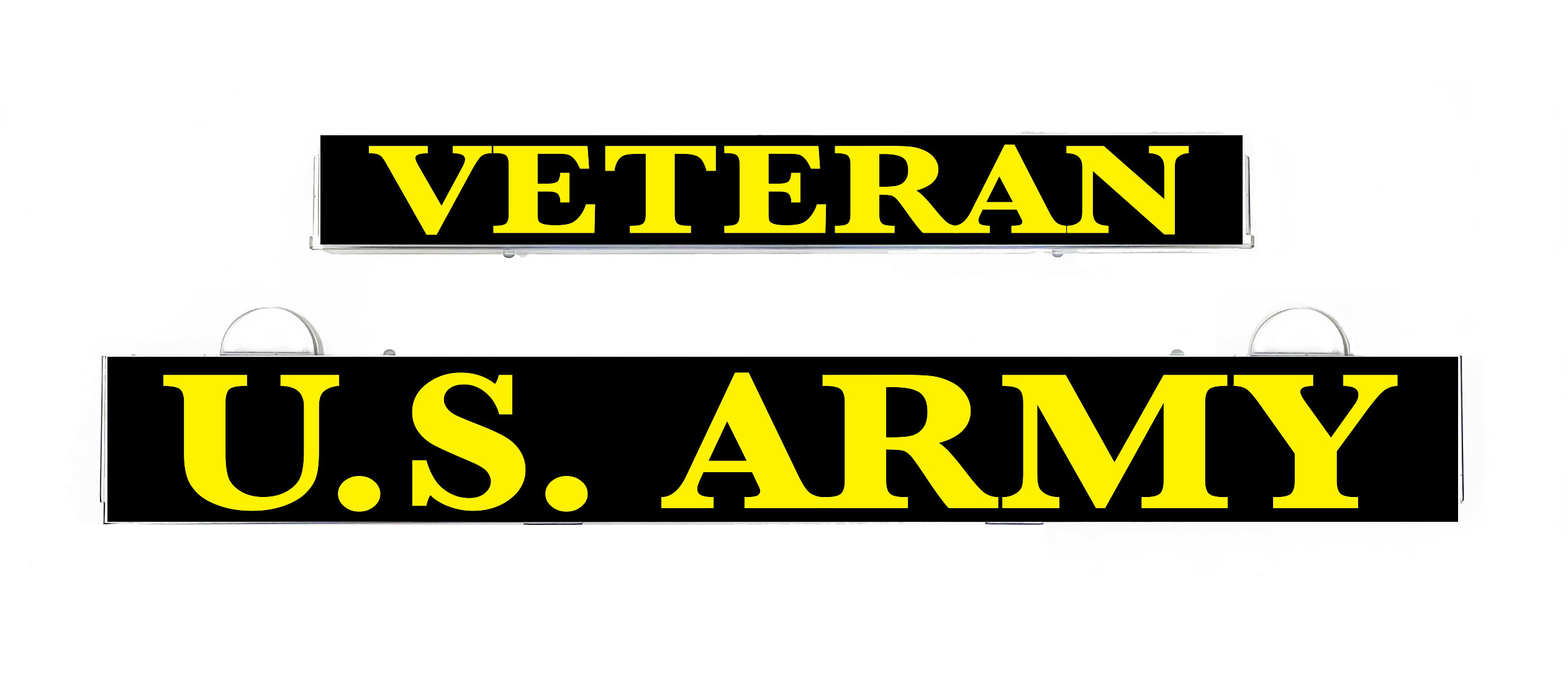 Veteran U.S. Army sign insert panel with yellow lettering