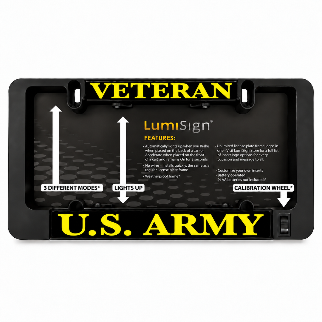VETERAN U.S. ARMY Inserts + LUMISIGN Frame (Bundle)