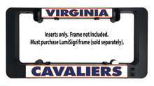 Load image into Gallery viewer, VIRGINIA CAVALIERS Inserts for LumiSign (Frame Not Included)
