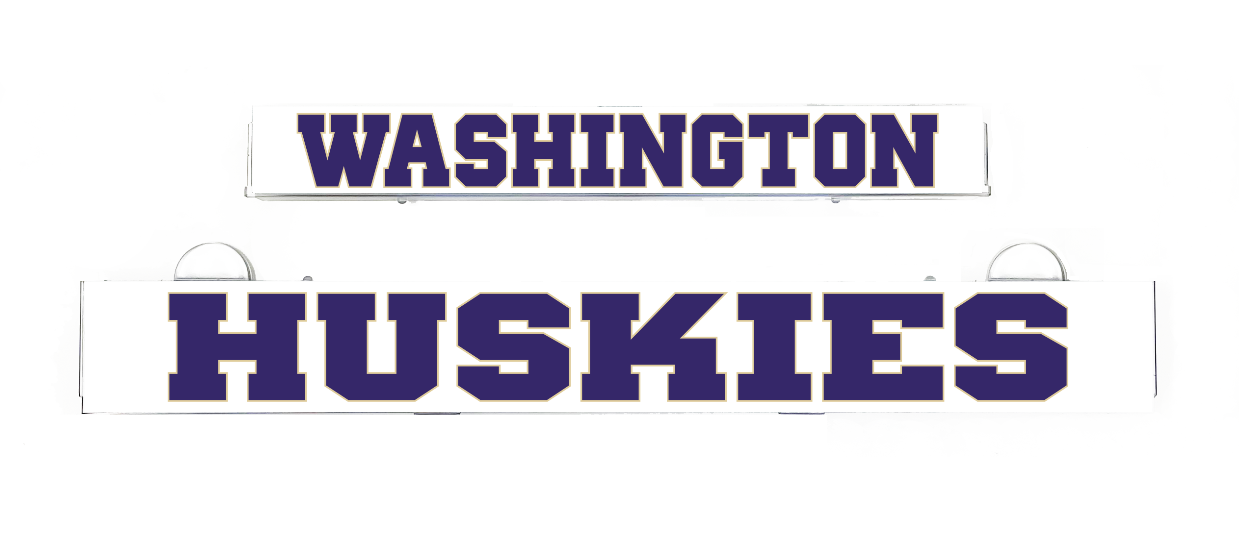 Washington Huskies LumiSign insert with WASHINGTON and HUSKIES banners