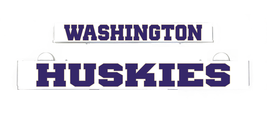Washington Huskies LumiSign insert with WASHINGTON and HUSKIES banners