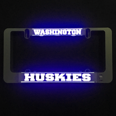 Washington Huskies LumiSign insert glowing with WASHINGTON and HUSKIES letters