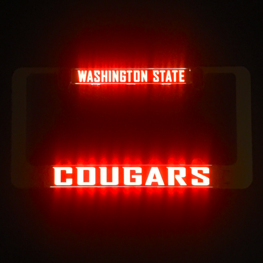 Washington State Cougars LumiSign insert glowing red with team name