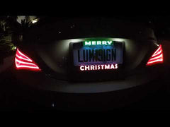 Custom Color License Plate Frame that Lights Up Automatically